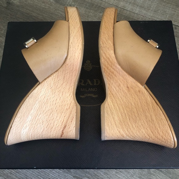 ✨RARE Prada Wedge Slides - Picture 6 of 13